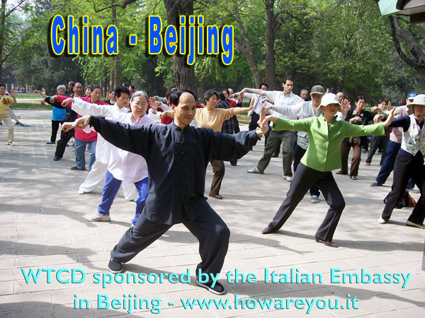 Beijing, China World Tai Chi Day - Italian Embassy